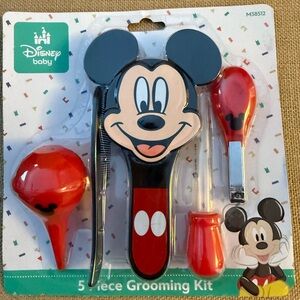 Disney Baby Mickey Mouse 5-Piece Grooming Set - Red and Black